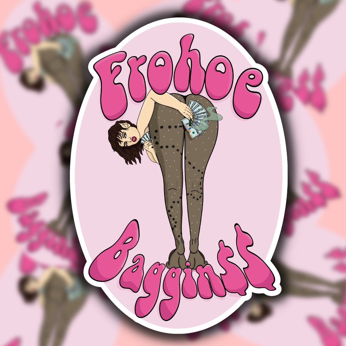 Frohoe Baggin$$ Sticker