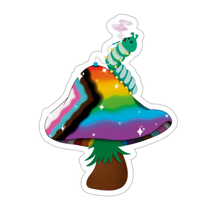 Pride Mushie Stickers