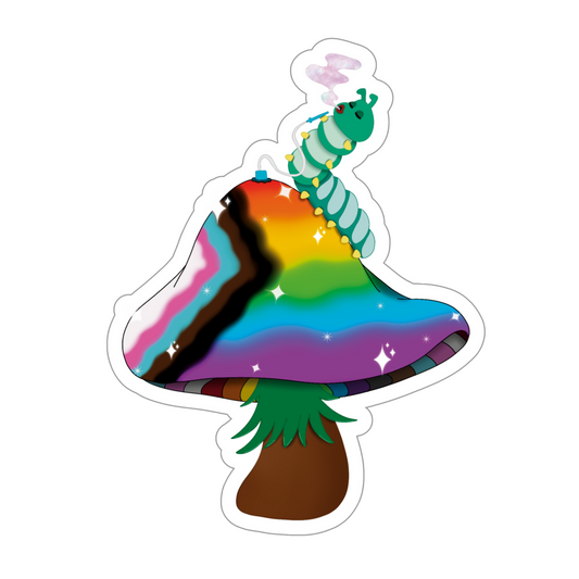 Pride Mushie Stickers