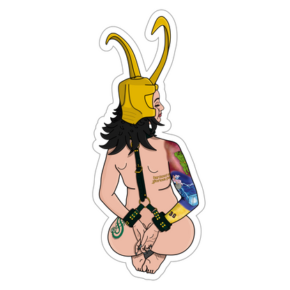 Horny Loki Sticker
