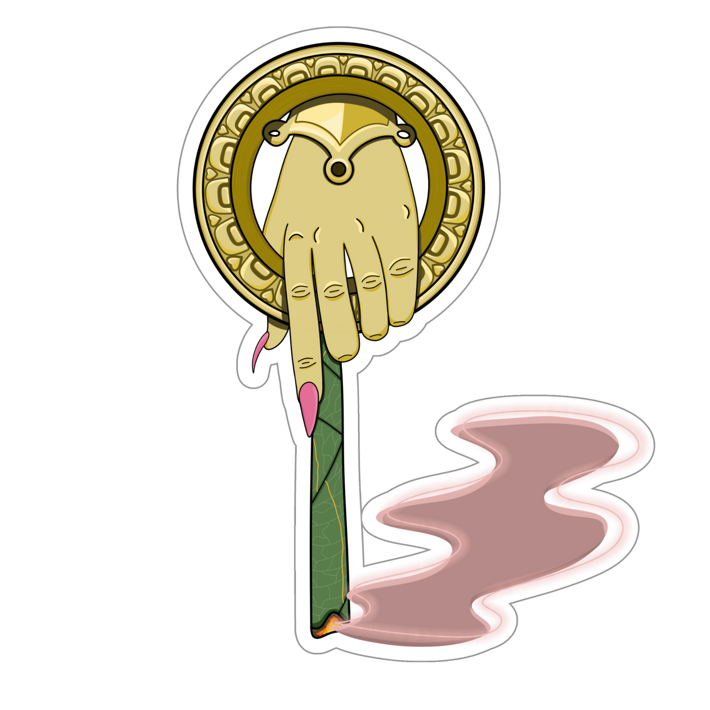 Hand of the Kush Sticker