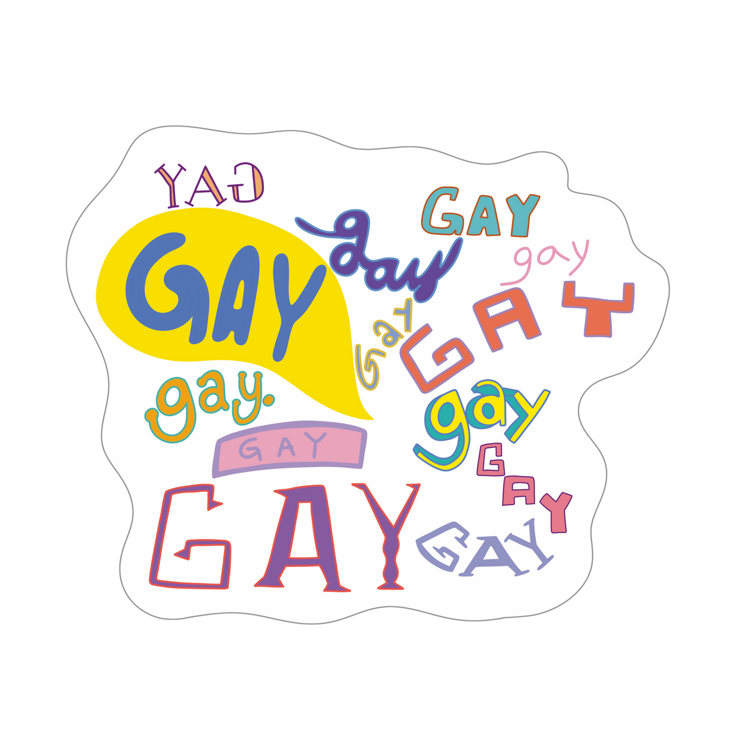 Gay Spongebob Episode Inspired Sticker