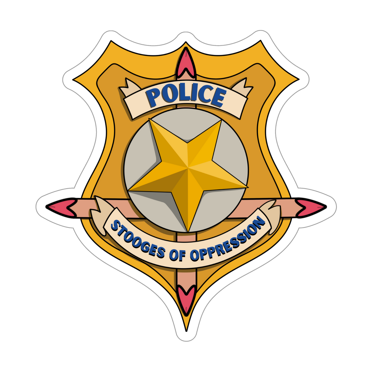 Police: Stooges of Oppression Sticker