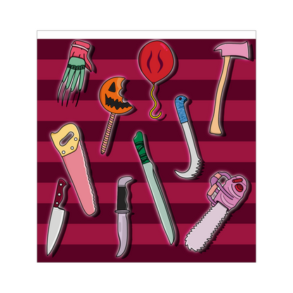 Colorful Killers Lighter Wrap Sticker