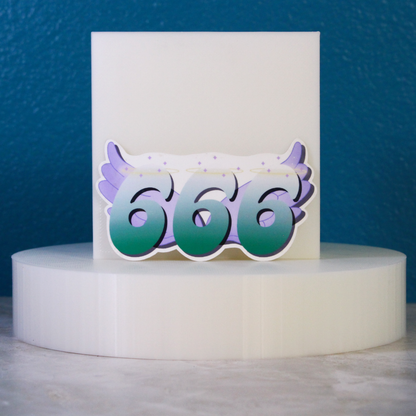 Winged Angel Number Stickers