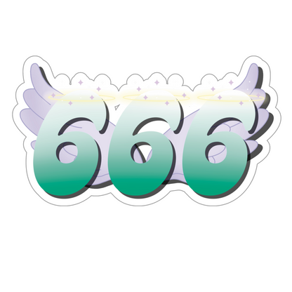 Winged Angel Number Stickers