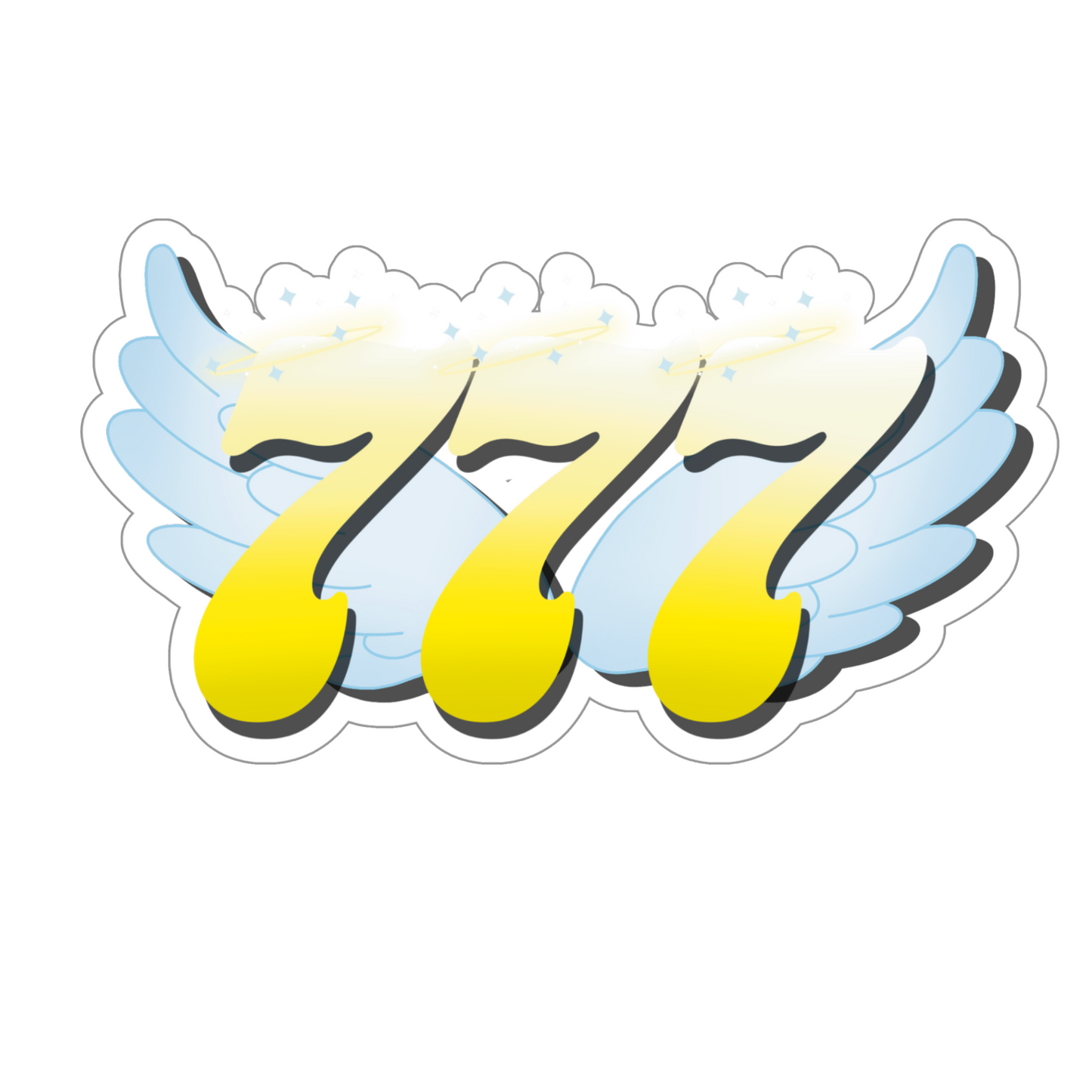 Winged Angel Number Stickers