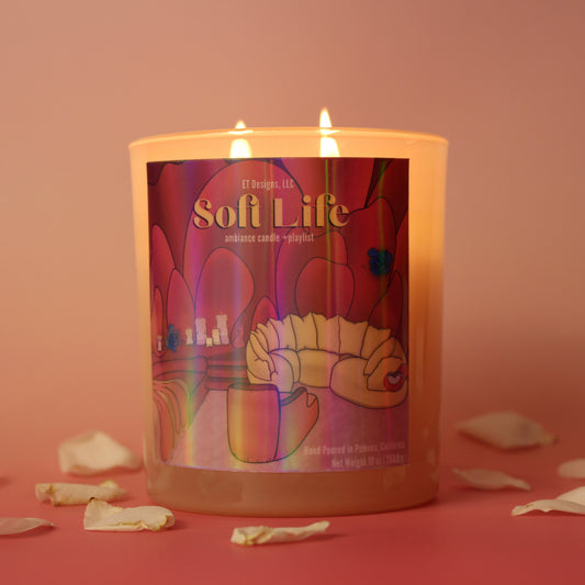Soft Life Candle + Playlist Experience