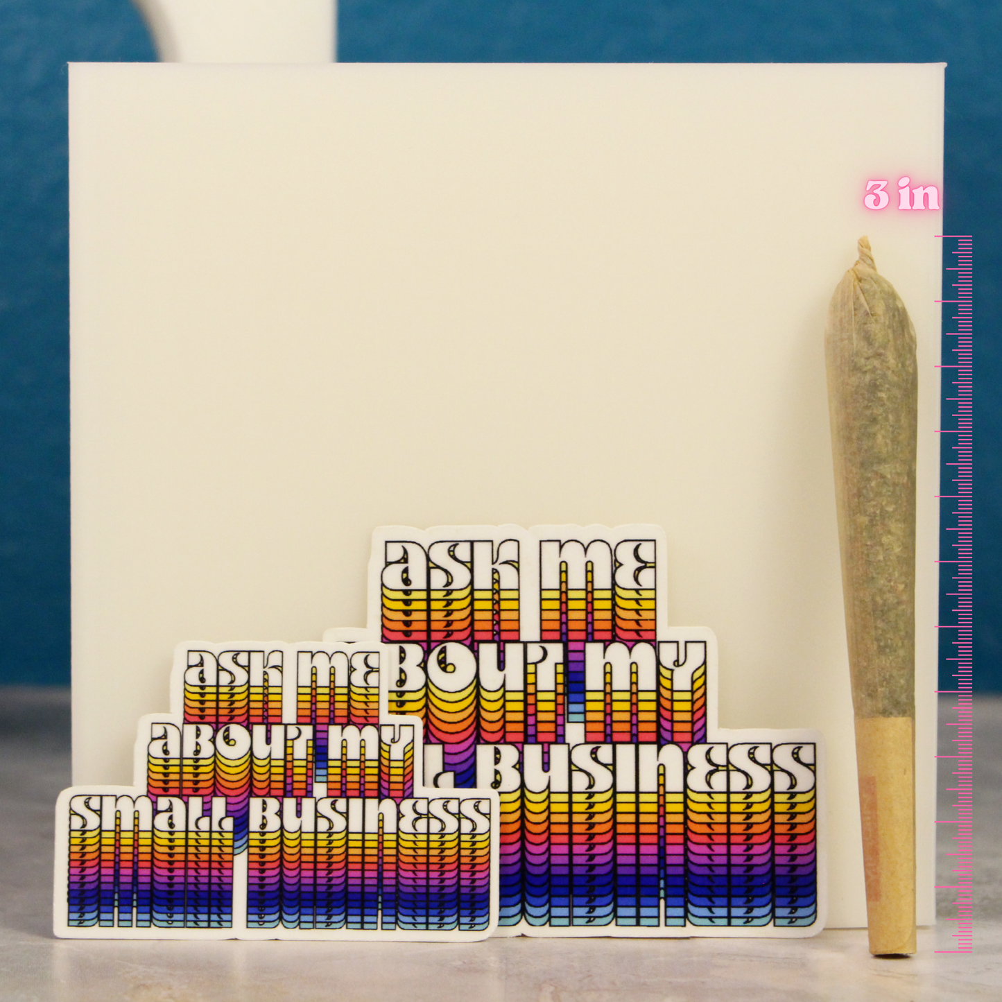 Ask Me About My Small Business Sticker