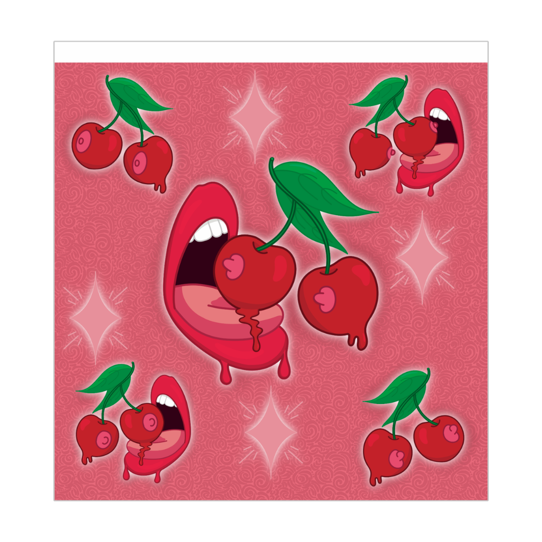 Cherry Titties Lighter Wrap Sticker