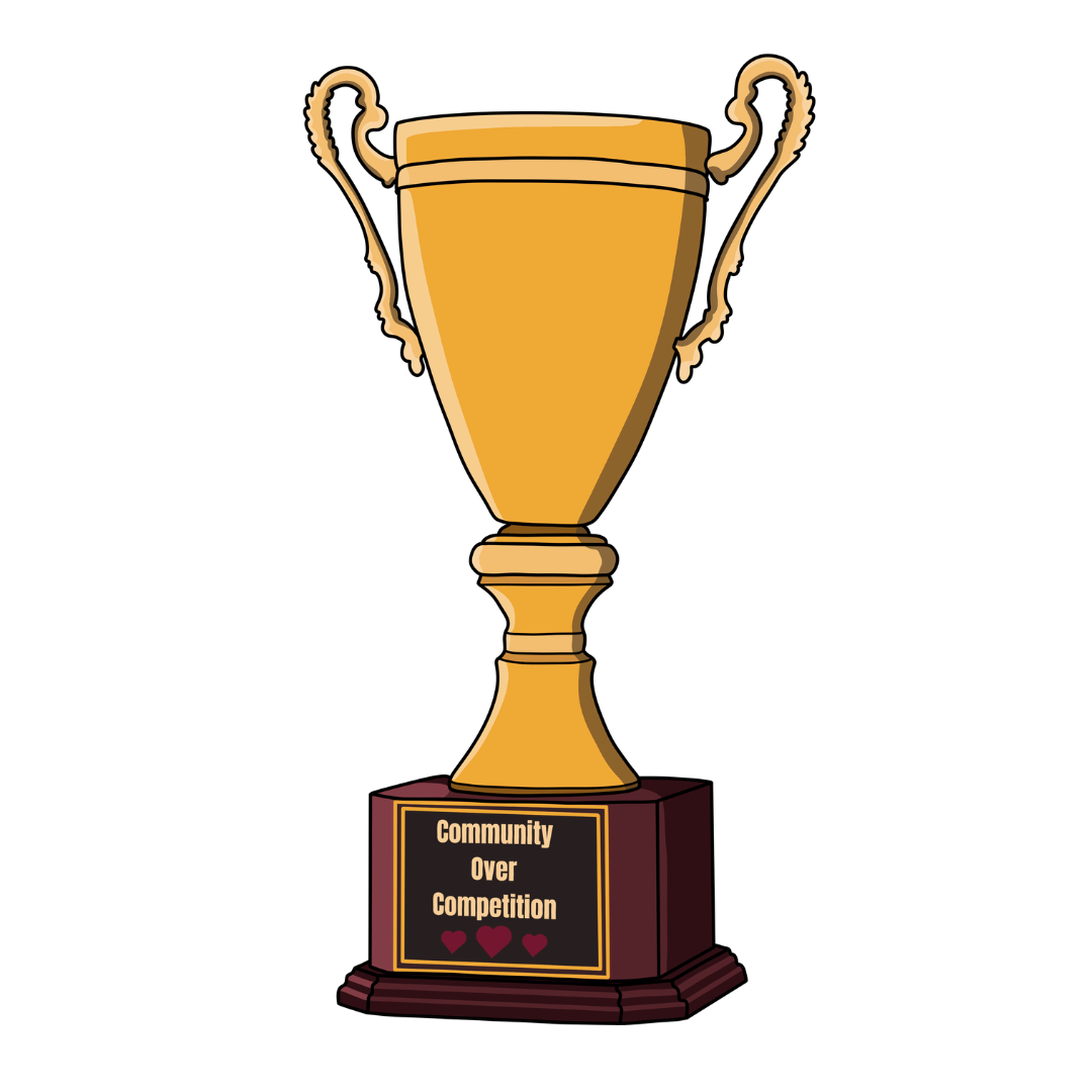 Community Over Competition Sticker