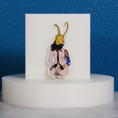 Horny Loki Sticker