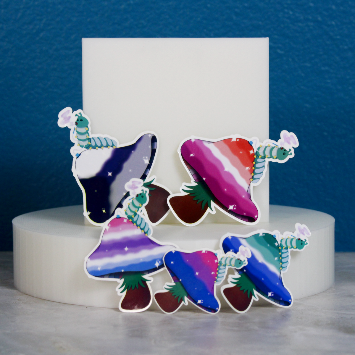 Pride Mushie Stickers