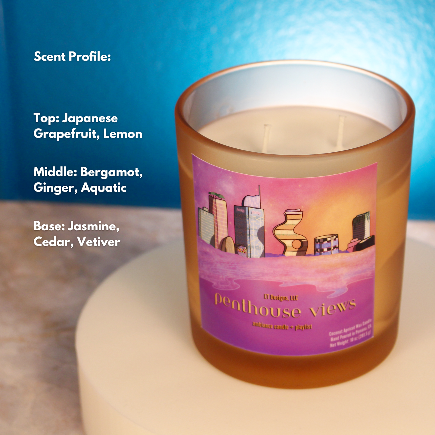 Penthouse Views Candle + Playlist Experience