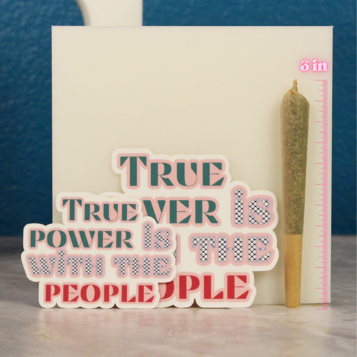 True Power Is With The People Sticker