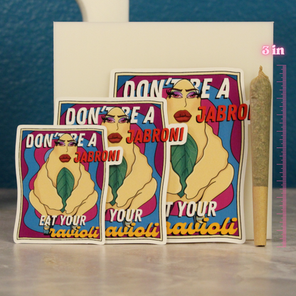 Eat Your Ravioli Sticker