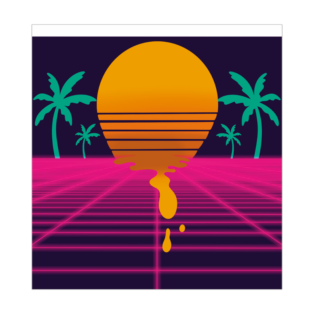Drippy Grid Lighter Wrap Sticker