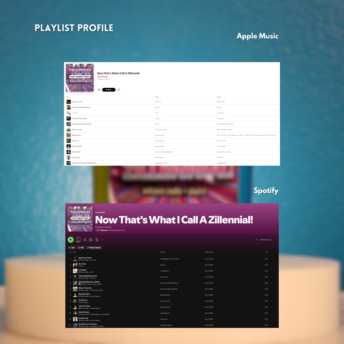 Now That's What I Call A Zillennial! Candle + Playlist Experience