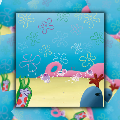 Bikini Bottom Inspired Lighter Wrap Sticker