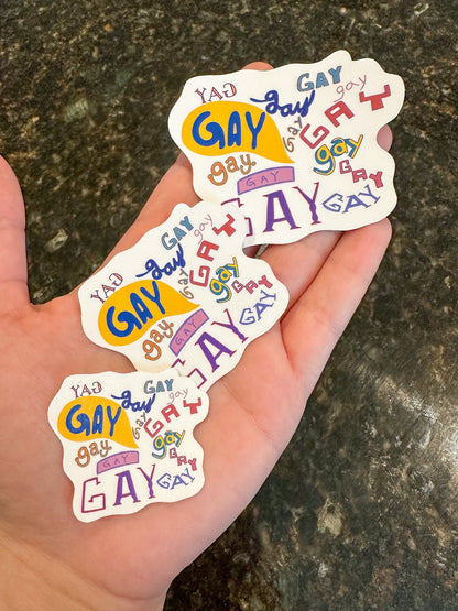 Gay Spongebob Episode Inspired Sticker