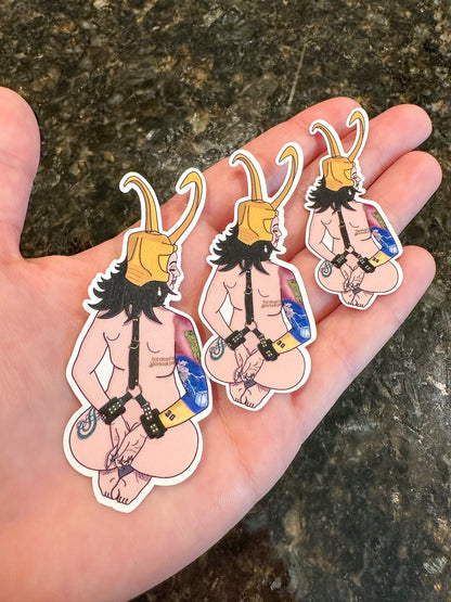 Horny Loki Sticker