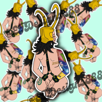 Horny Loki Sticker